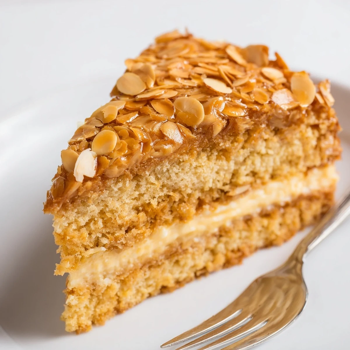 Bienenstich Mandel Creme Kuchen