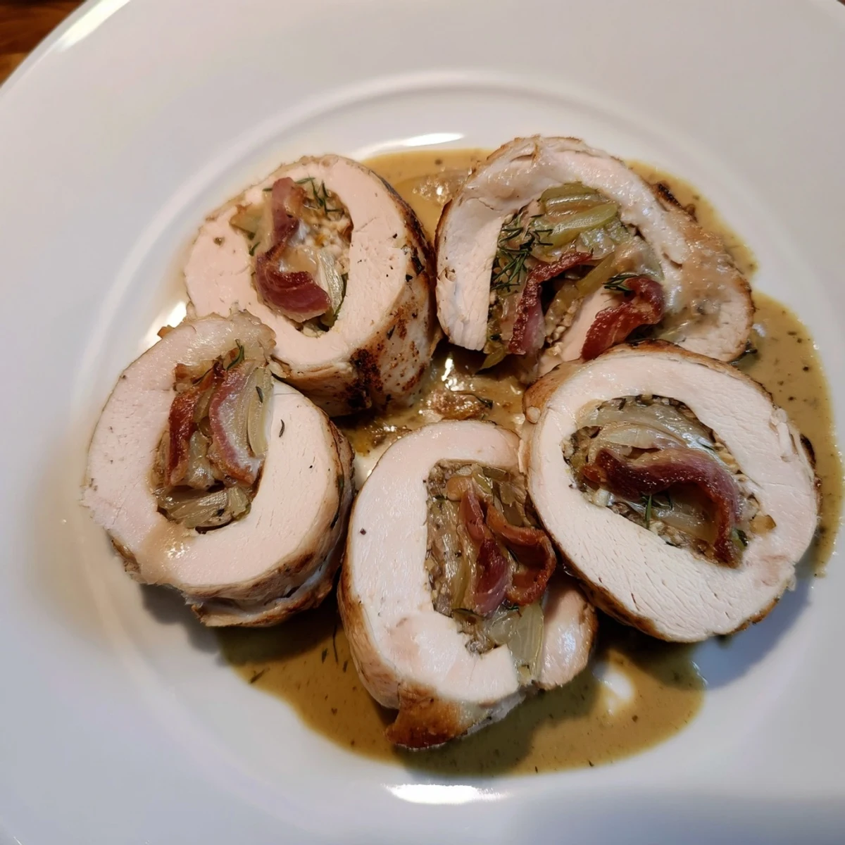 Schnelle Hühnchen Rouladen