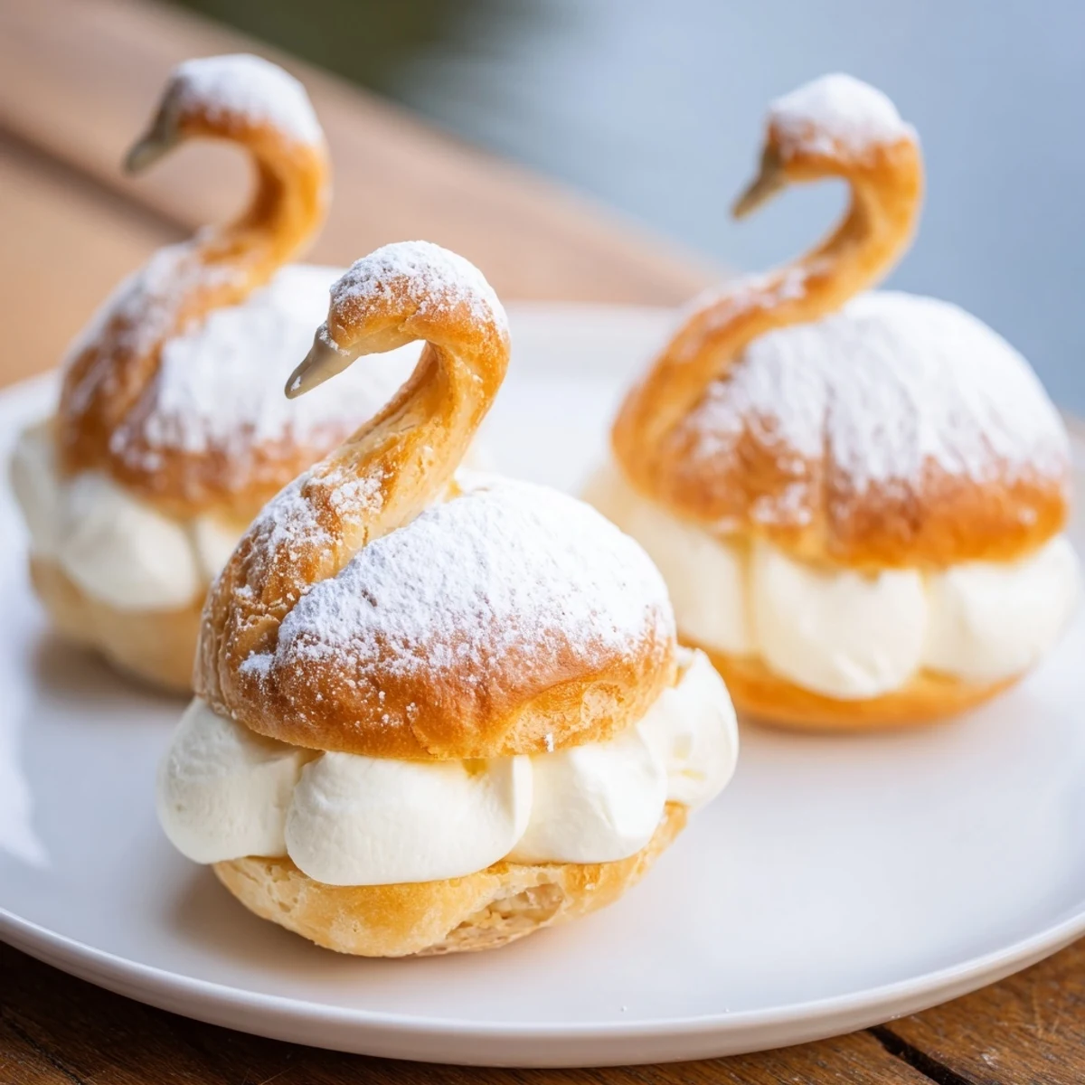 Federschwan Blätterteig Platter