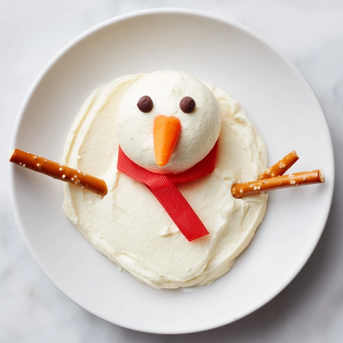 Geschmolzener Schneemann Dip