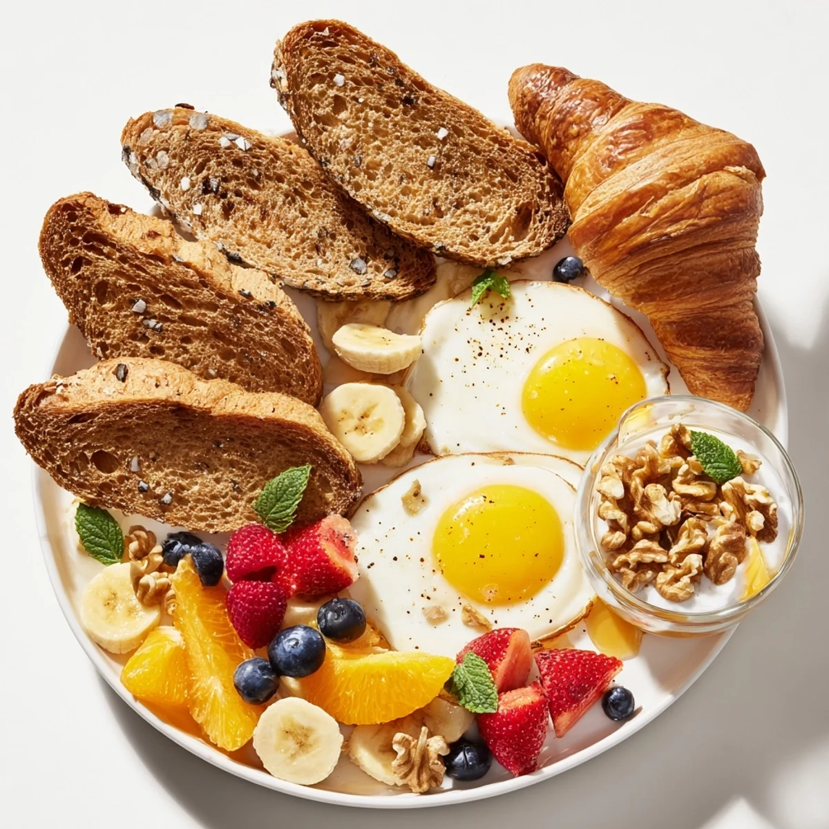 Elegant spread of the Soleil Matinal breakfast platter; inviting fresh flavors and balanced textures.