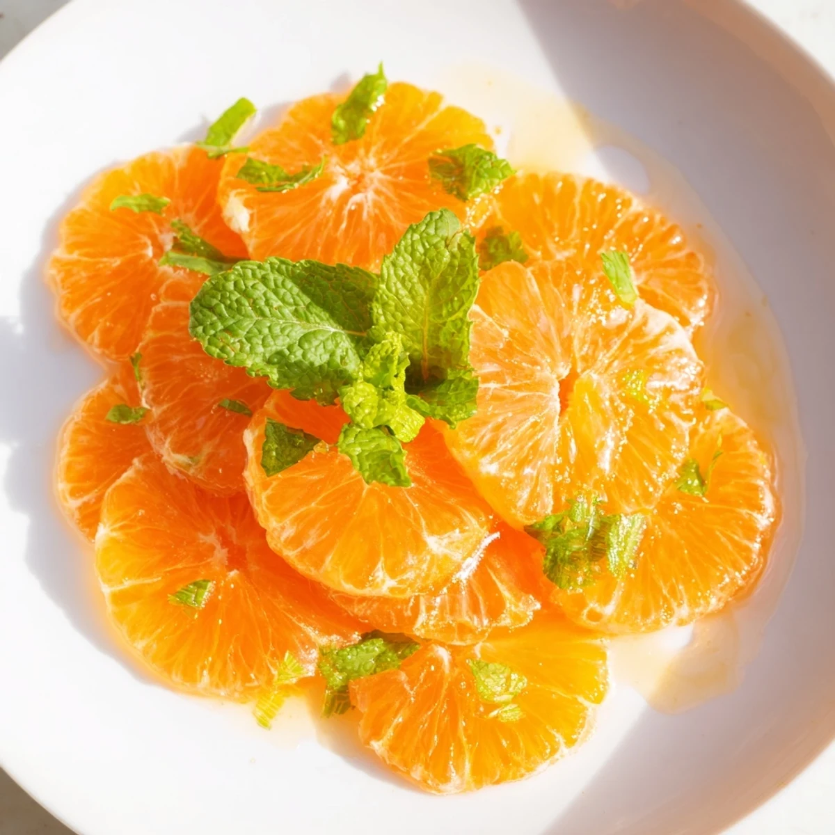 Clementine Mint Winter Salat