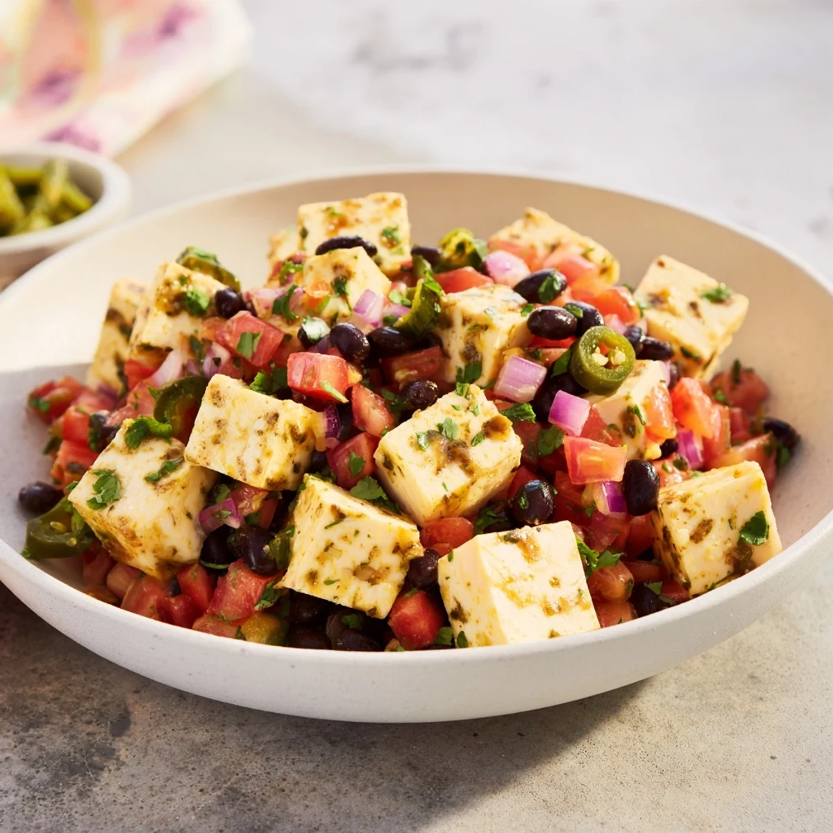 Pepper Jack Käse und Salsa