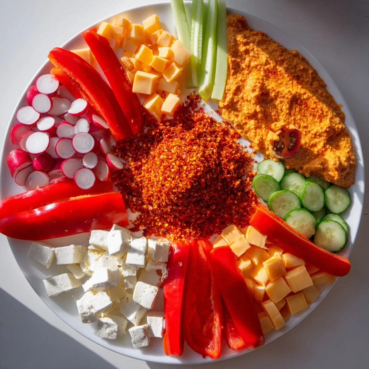 Würzige heiße Take Platte #101