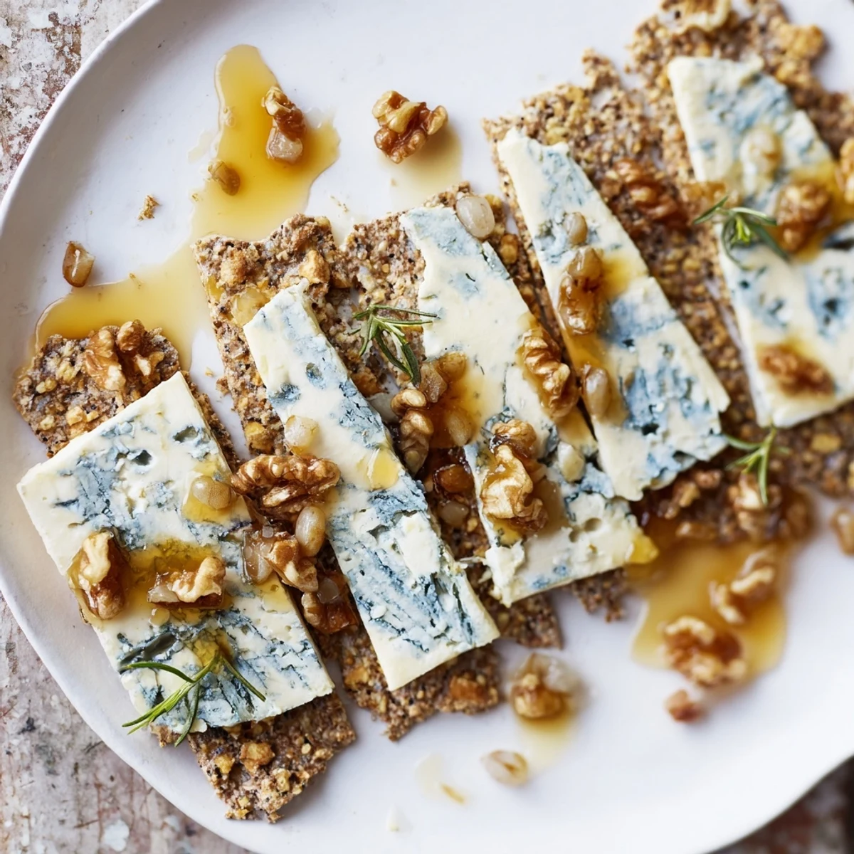 Blue cheeses arranged on a platter to create a Blue Ridge Mountains cheese platter, ready to be enjoyed.