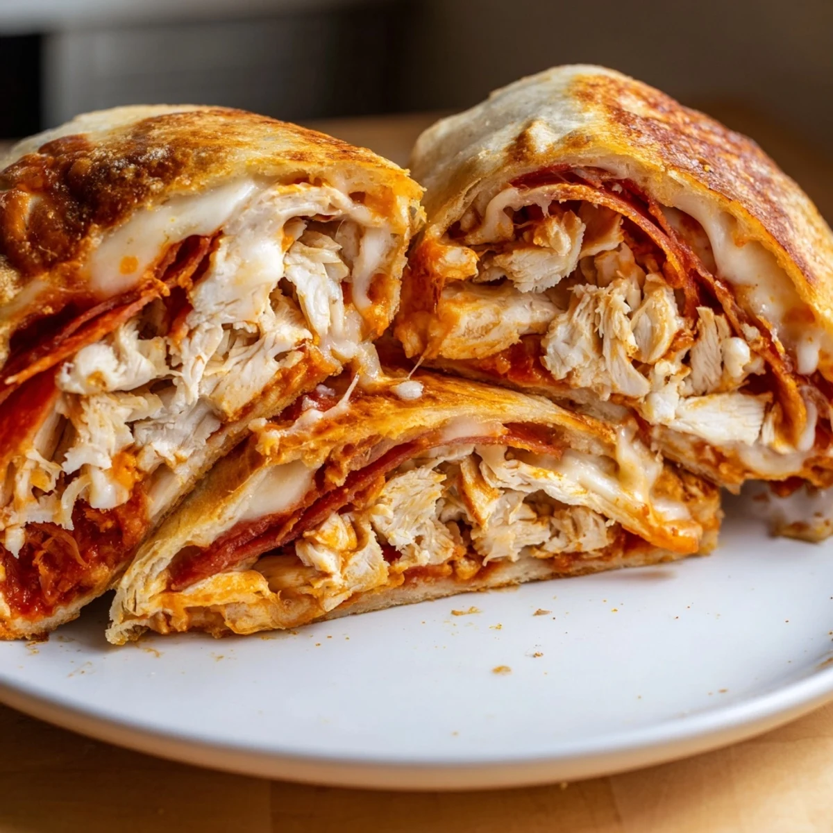 Leftover Pizza mit Hühnchen