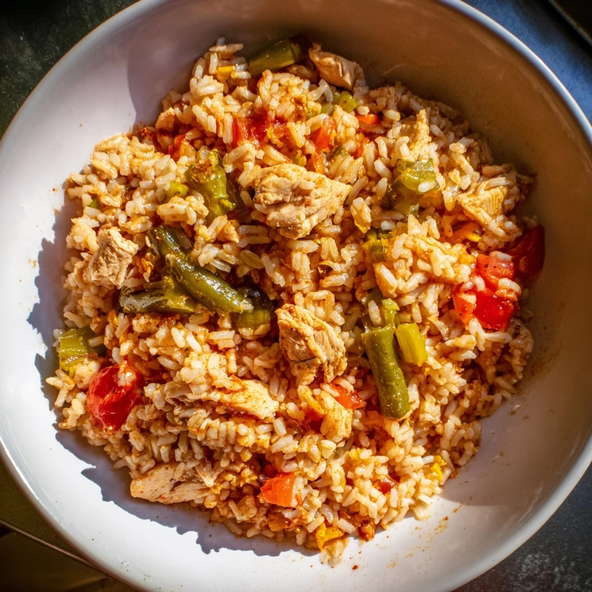 Huhn Reis Gemüse Topf