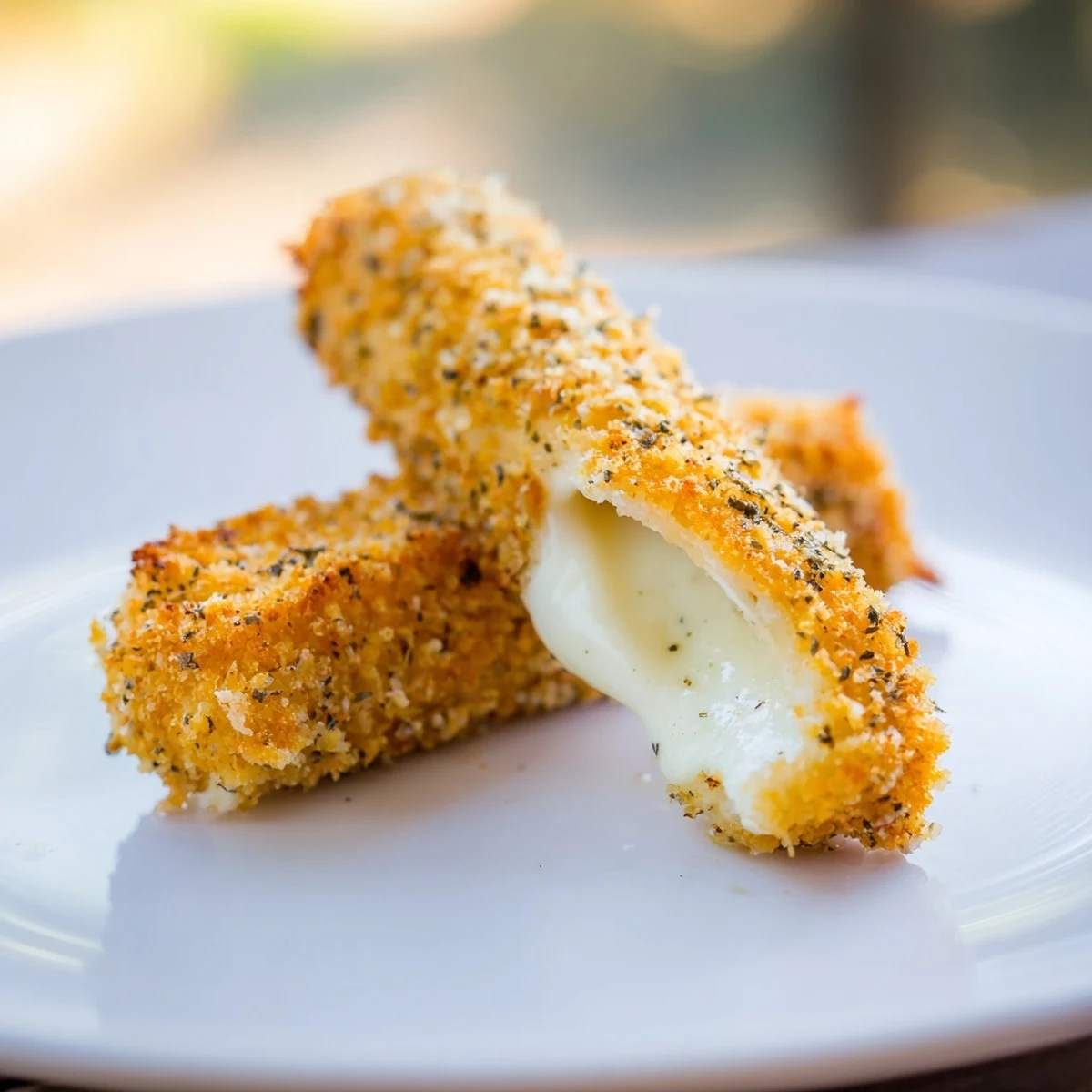 Knusprige Mozzarella Sticks snack