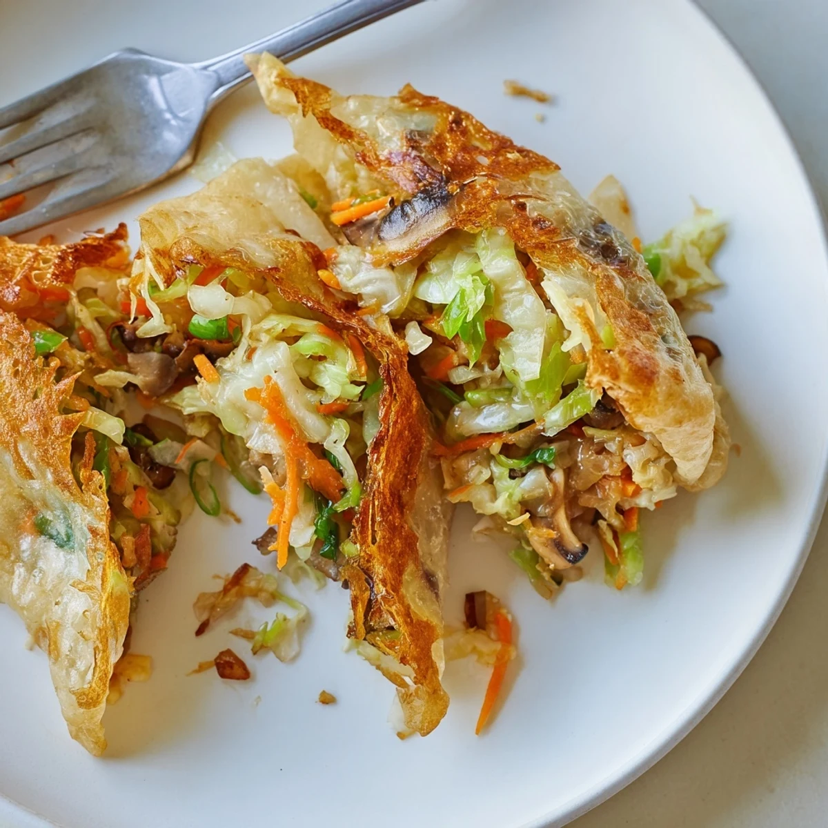 These crispy Rice Paper Dumplings showcase a flavorful veggie filling, perfect for a quick appetizer.