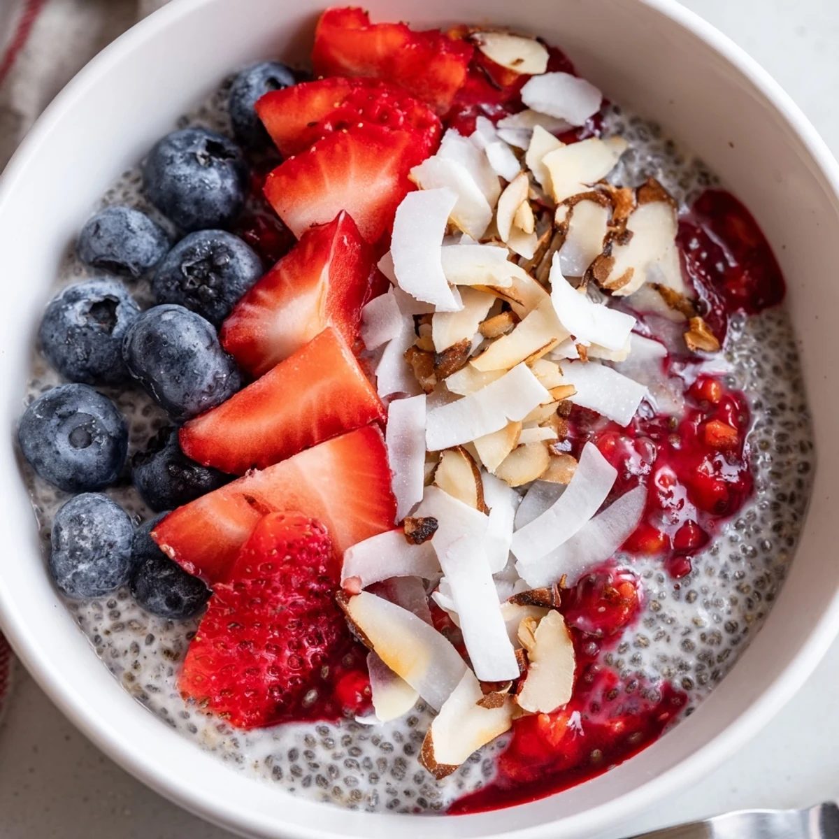 Enjoy this easy vegan berry chia pudding, a healthy breakfast overflowing with berries and flavor.