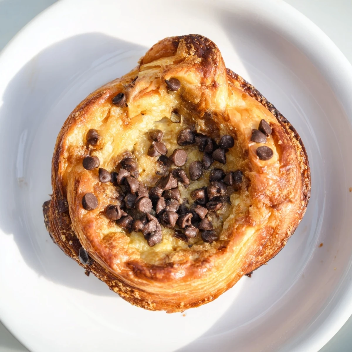 Warm, freshly baked Viral Crookies, a delicious blend of croissant pastry and cookie goodness.