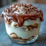 Einzelne Dessertgläser mit Limoncello getränkten Löffelbiskuits und zitroniger Mascarpone-Creme, perfekt für sommerliche Anlässe.  