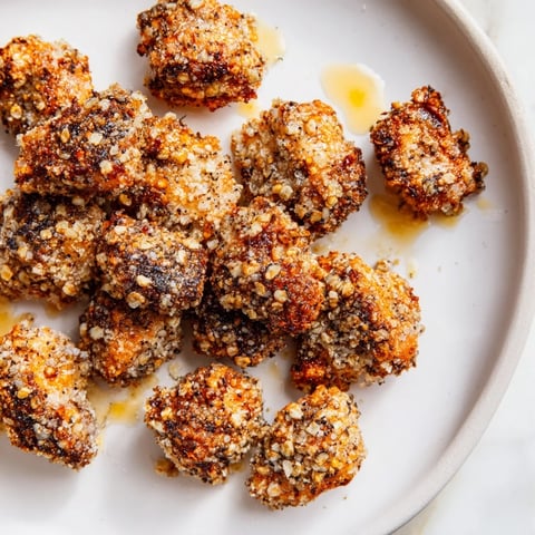 Golden, crispy pretzel crusted chicken bites ready to be dipped, a perfect appetizer.