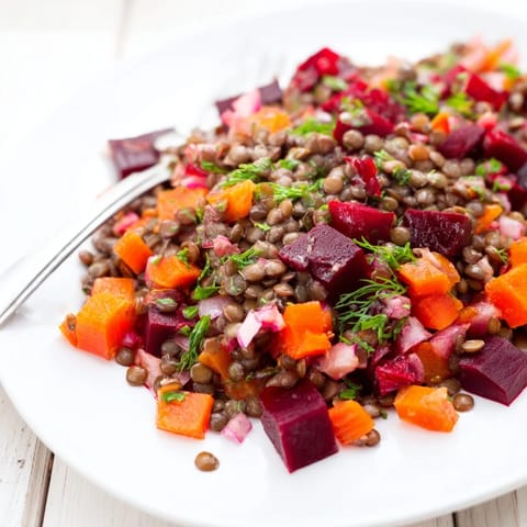 Linsen und Rote Bete Salat