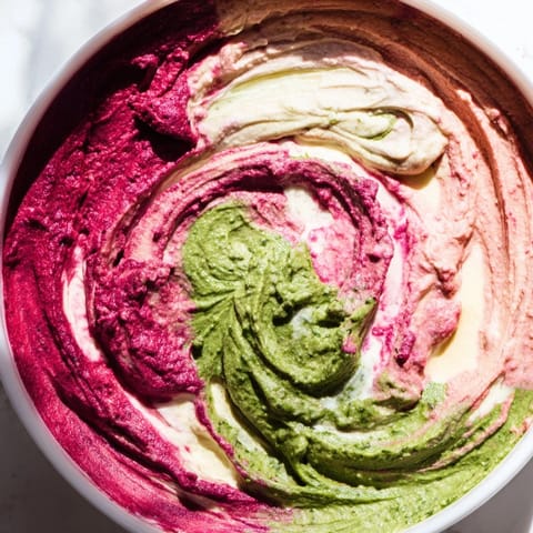 Bunte Marmorierte Dips Mischung