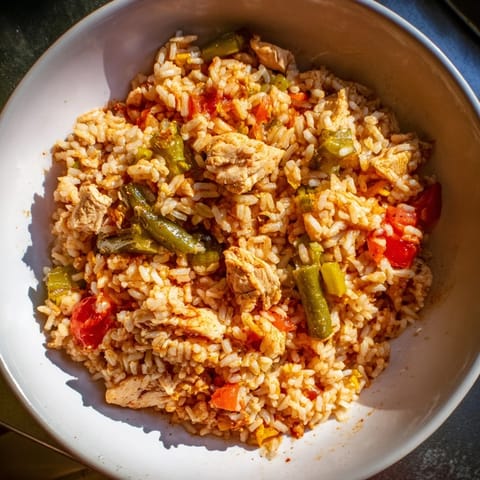 Huhn Reis Gemüse Topf