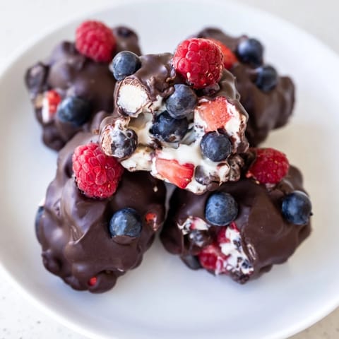 Schoko Joghurt Beeren Häppchen