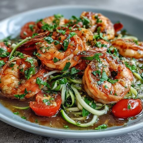 15-Minuten Zucchini Garnelen Bowl