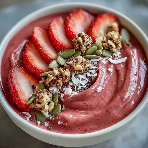 Erdbeer Protein Smoothie Bowl