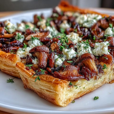 Wildpilz Blätterteig Tarte