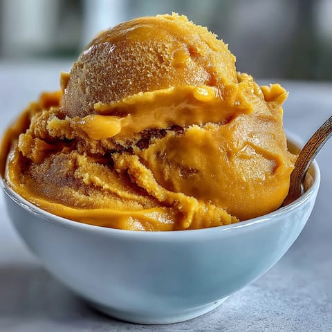 Mango Limetten Sorbet fruchtig