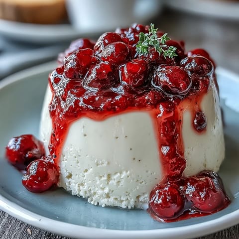 Cardamom Panna Cotta Beeren
