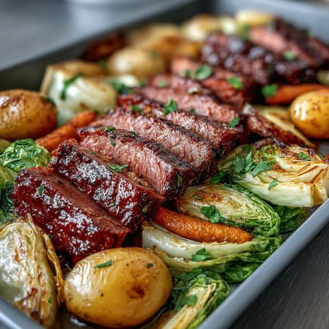 Corned Beef Kohl Backblech