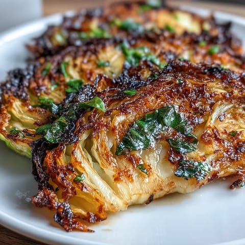 Dicke Kohlstreifen, knusprig außen und zart innen, verfeinert mit aromatischer Knoblauchbutter und frischer Petersilie.  