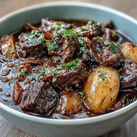 Guinness Rind Gerste Eintopf