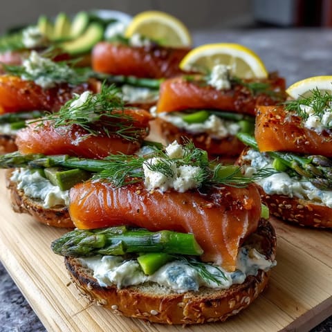 Frühling Lachs Bagel Board