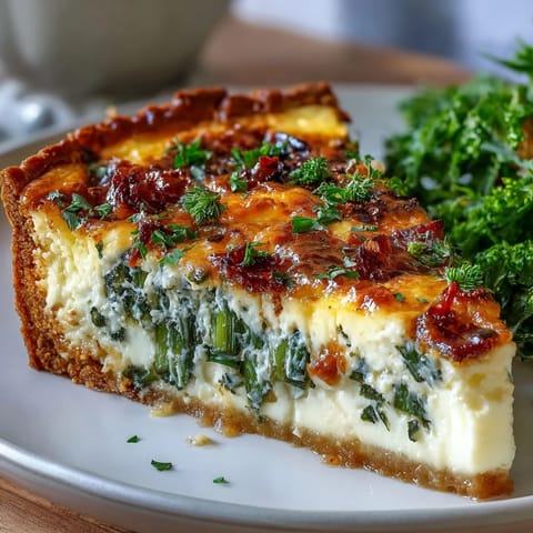 1. Elegantes Quiche-Rezept mit zarten Spargelstangen und cremigem Brie-Käse, perfekt für einen festlichen Brunch oder besondere Anlässe.
