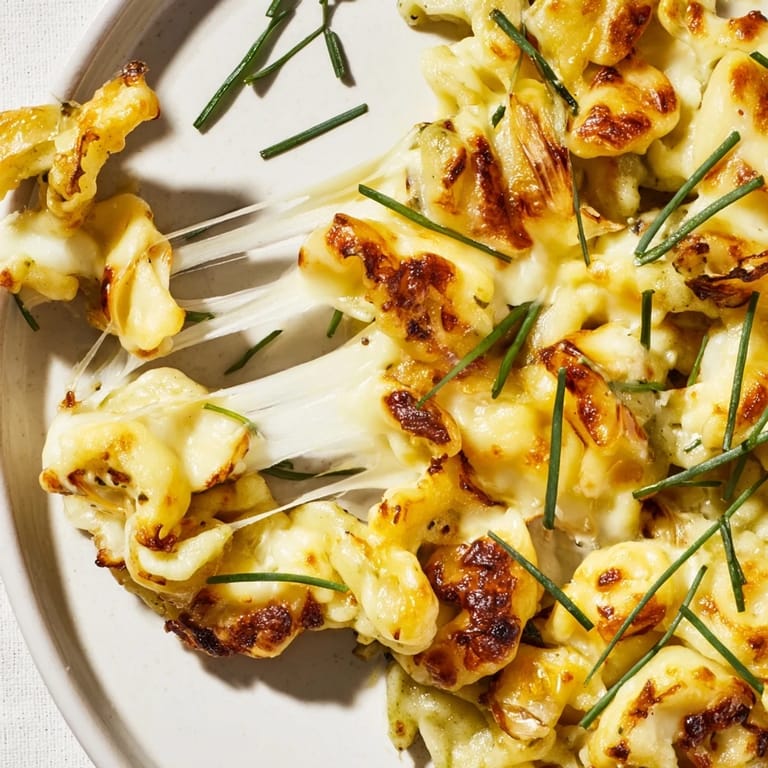 Rustikale deutsche Käse-Spätzle, warm aus dem Ofen, ideal als herzhaftes Gericht.