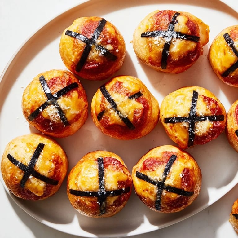 Warm, golden Basketball Pizza Bites fresh from the oven, ideal for a game day snack.