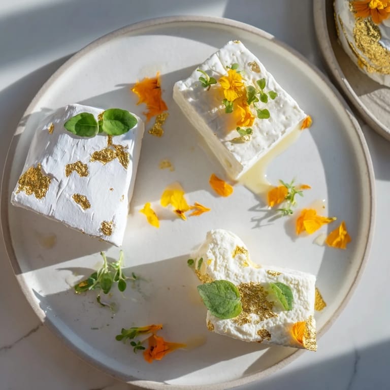 The Gilded Lily cheese board glistens with edible gold and yellow flowers, ready to serve elegance.