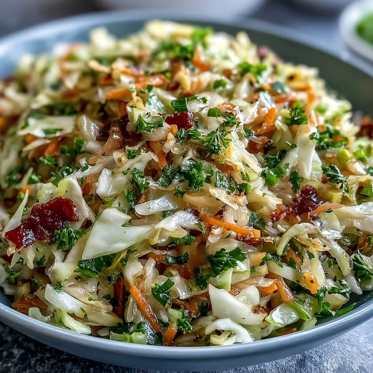 Gesunde Sauerkraut Slaw mit saftigem Kohl, roter Paprika und glasierten Möhren für das perfekte Sommeressen.