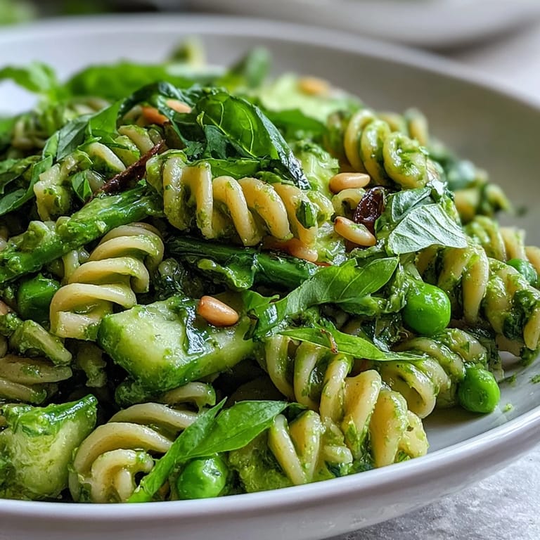 2. Cremiger Green Goddess Pasta-Salat mit frischen Erbsen, Avocado und knackigen Zuckerschoten – perfekt für ein erfrischendes Mittagessen oder als Beilage zum Frühlingsbrunch.