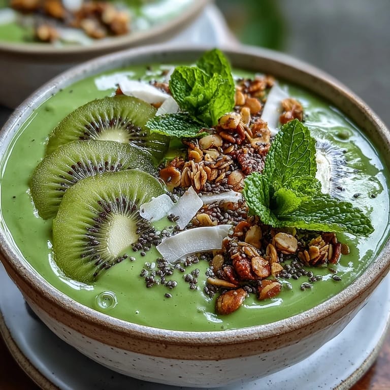 2. **Frische Shamrock Green Smoothie Bowl** - ein nahrhafter und erfrischender Smoothie-Bowl mit Spinat, Kiwi und griechischem Joghurt, perfekt für ein gesundes Frühstück oder einen energiegeladenen Snack.