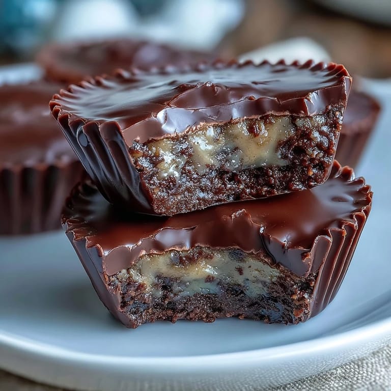 2. Homemade Reese's-style peanut butter cups featuring a smooth, velvety dark chocolate shell and a rich, creamy peanut butter center.  