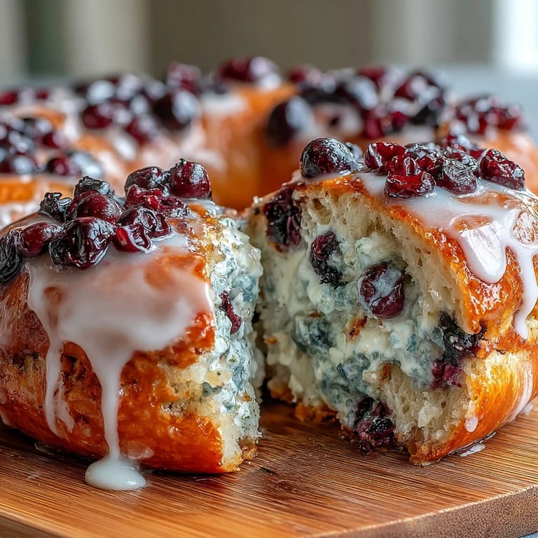 3. Protein-Bagels mit Blaubeeren und Zitronenglasur - eine leckere Kombination aus süßen Beeren und frischer Zitrone, ideal für Fitness-Liebhaber.