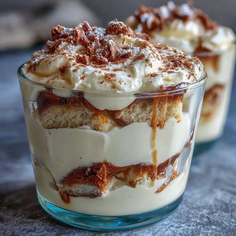 Kühle Dessertgläser mit luftiger Mascarpone-Mousse, Limoncello-Sirup und frischer Zitronenschale für einen erfrischenden Genuss.