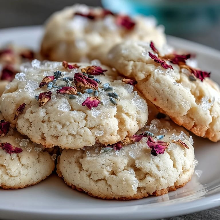 3. Mürbe Shortbread-Kekse, liebevoll mit essbaren Blumen dekoriert und in einer hübschen Schachtel verpackt – ein ideales Muttertagsgeschenk.