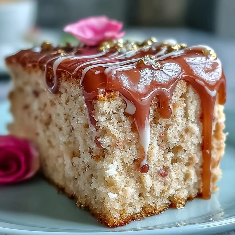 Zarte rosa Samttorte mit Roséwein-Infusion und schimmerndem Gold, festlich serviert.